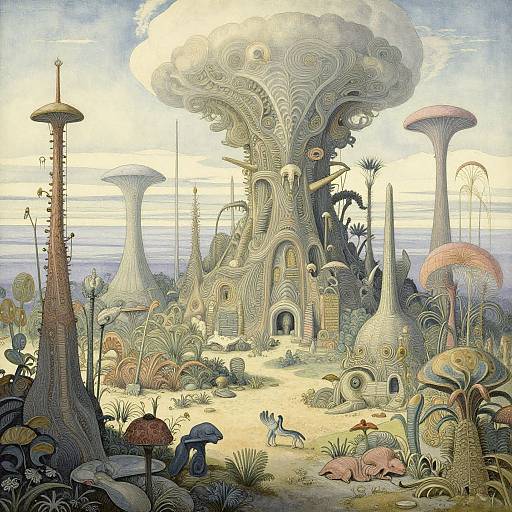 Surreal Sci-Fi Alien Landscape
