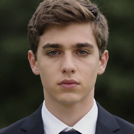 Close-Up Portrait of a Young Man