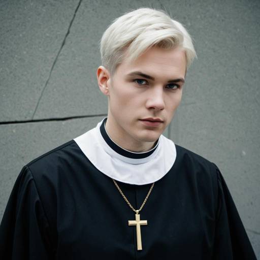 Minimalist Priest Cosplay with Serious Vibe