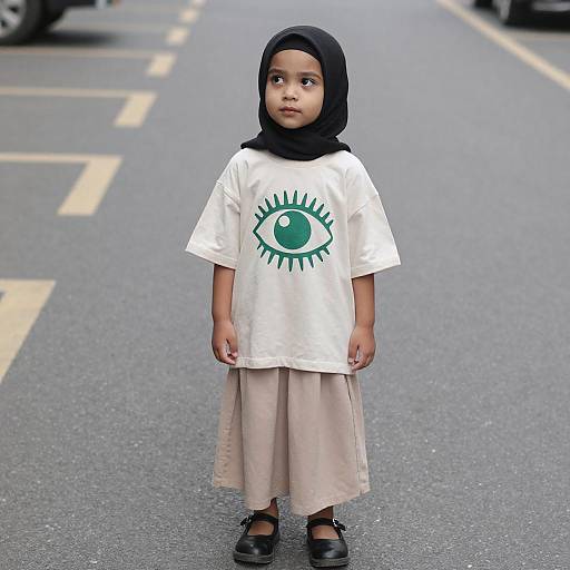 Young Girl in Urban Streetwear