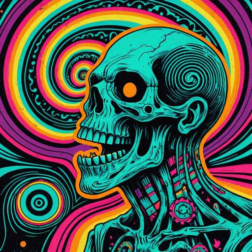 Psychedelic 60s Ska Ghost Art
