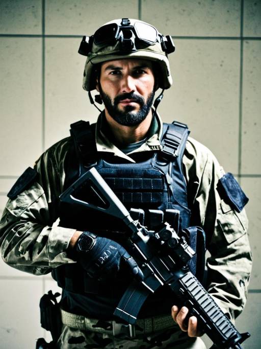 Photorealistic Seal Team Six Cosplay Portrait