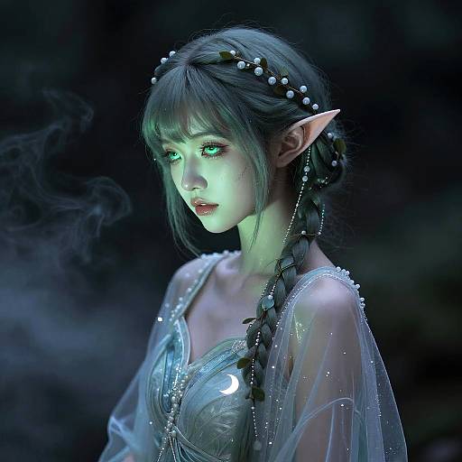 Ethereal Twilight Nymph in Silk