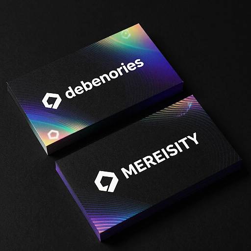 Futuristic Holographic Business Cards