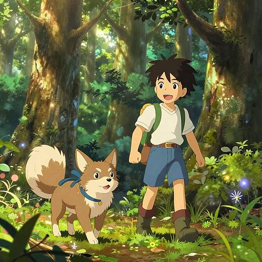 Shonen Hero and Animal Companion Adventure