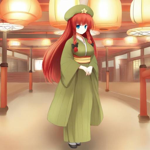 Hong Meiling in Traditional Japanese Room
