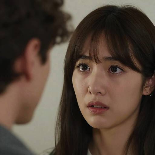 Intense Close-Up of Couple in Focus