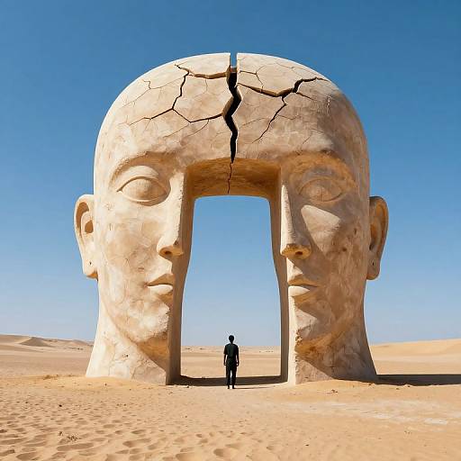 Surreal Desert Portal in Head