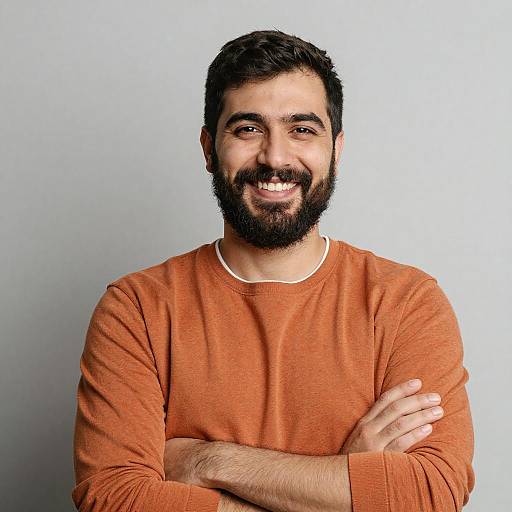 Warm Portrait of Confident Man