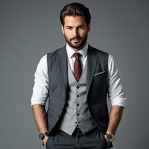 Stylish Man in Money Heist Costume