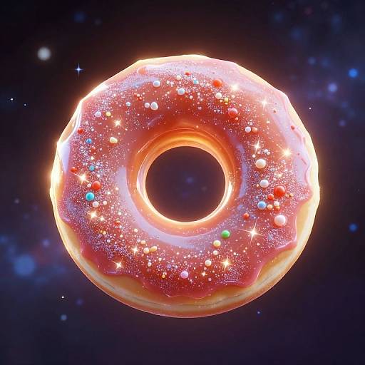 Cosmic Luminous Donut in Space
