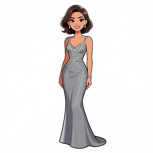 Elegant Evening Gown Portrait