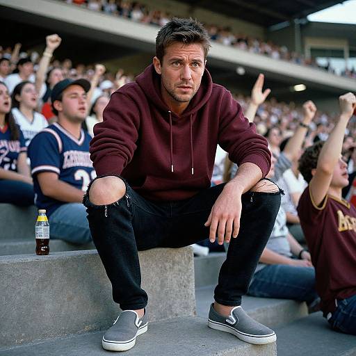 Confident Man in Casual Urban Style