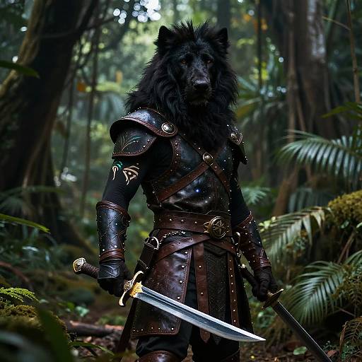 Black Leonin Ranger in Jungle
