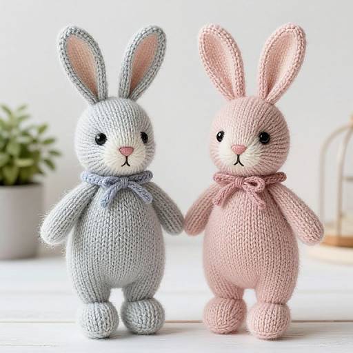 Free Knitted Bunny Toy Pattern