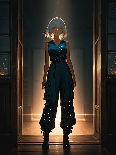 Cinematic Fashion Shoot with Girl in Jumpsuit