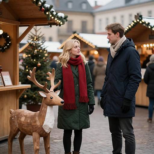 Winter Romance at the Christmas Market