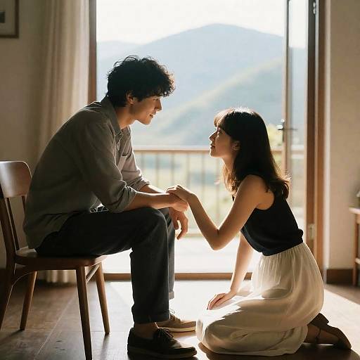 Sunlit Room: A Warm Connection