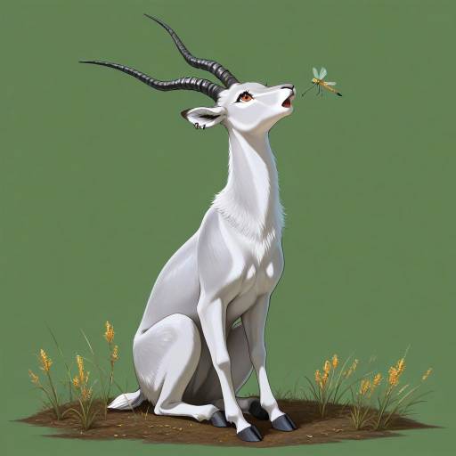 Grunge Artist Examining an Antelope Grunge Artist Examining an Antelope