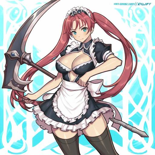 Illustration of Airi (queen's blade), queen's blade in the style of Redjet