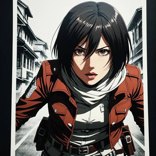 Mikasa Ackerman Anime Poster