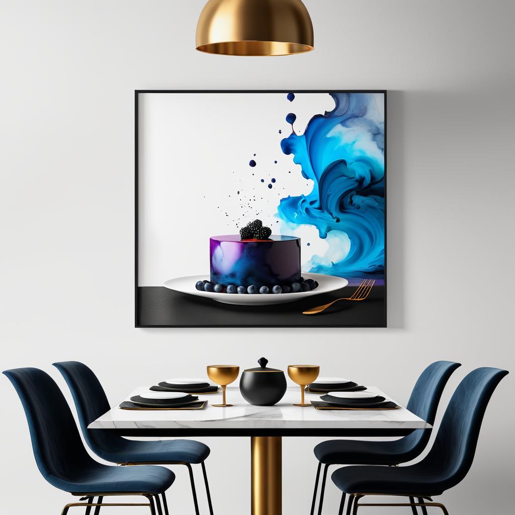 Elegant Culinary Art Wall Mockup