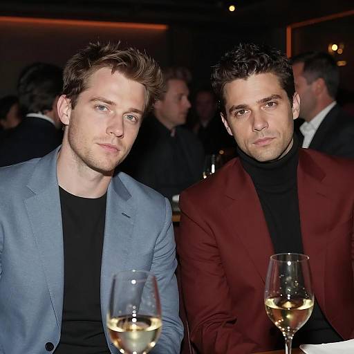 Intimate Nightclub Scene with Two Men