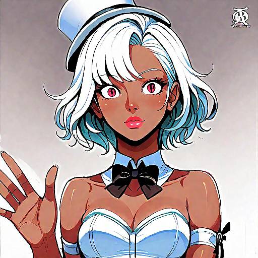 Anime Girl in Elegant Attire