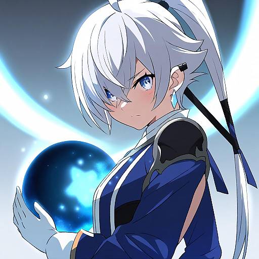 Illustration of Alphinaud leveilleur, final fantasy in the style of Gogiga gagagigo