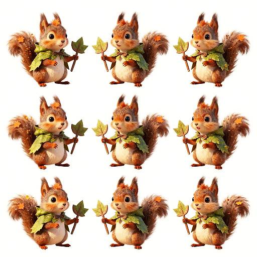 Timid Squirrel Rangers Concept Art