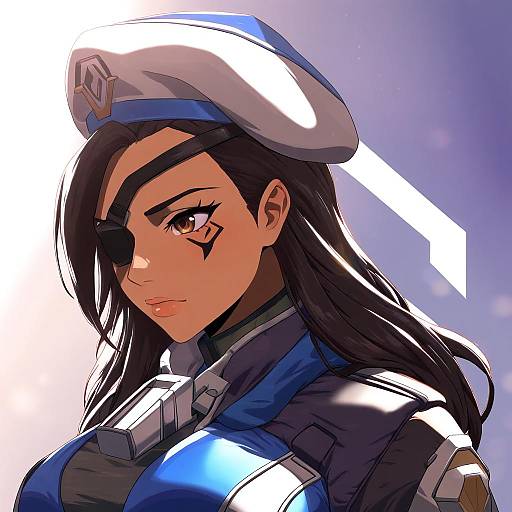 Illustration of Ana (overwatch), overwatch in the style of Seren (staphy)