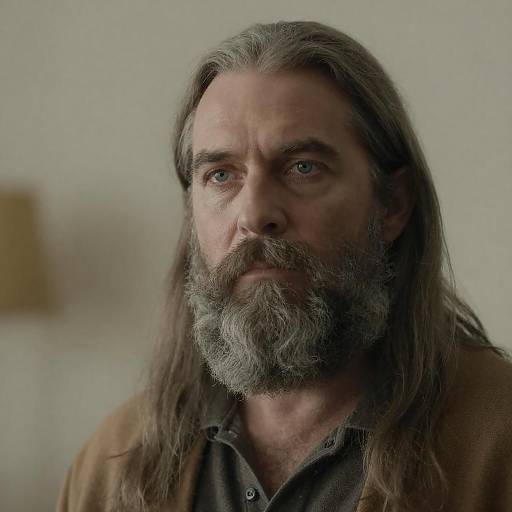 Intense Portrait of a Middle-Aged Man