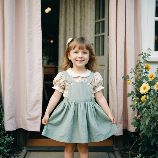 Charming Toddler Fashion Portrait Outdoors