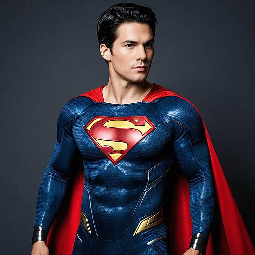 Man in Realistic Superman Costume