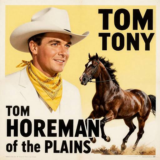 Vintage Movie Poster for 'Horseman of the Plains'