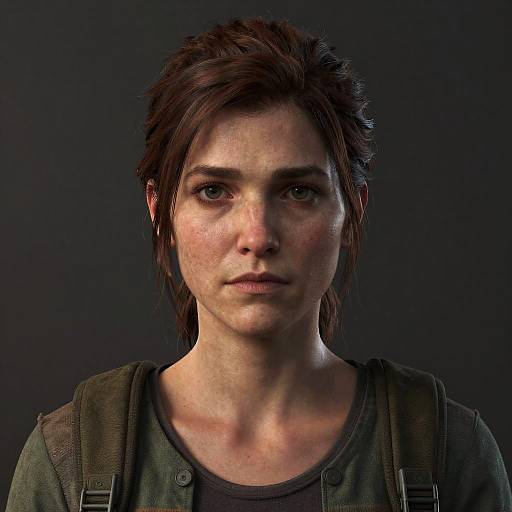 Realistic Portrait of Ellie from The Last of Us