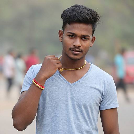 Funny Indian Costume Portrait