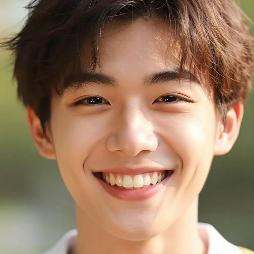 Joyful Portrait with Radiant Smile