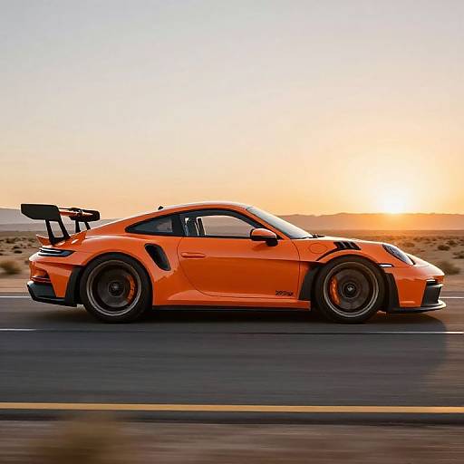 GT3 RS Racing Car Sunset Drive