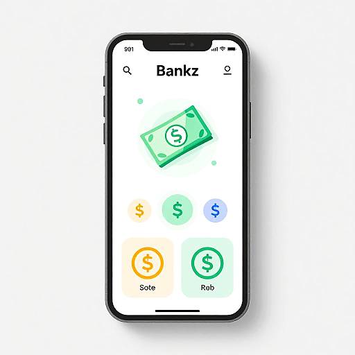 Minimalist Financial App Interface Design