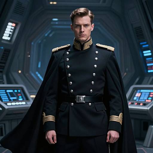 Futuristic Imperial Officer Portrait
