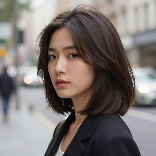 Effortless Soft Layered Bob Hairstyle