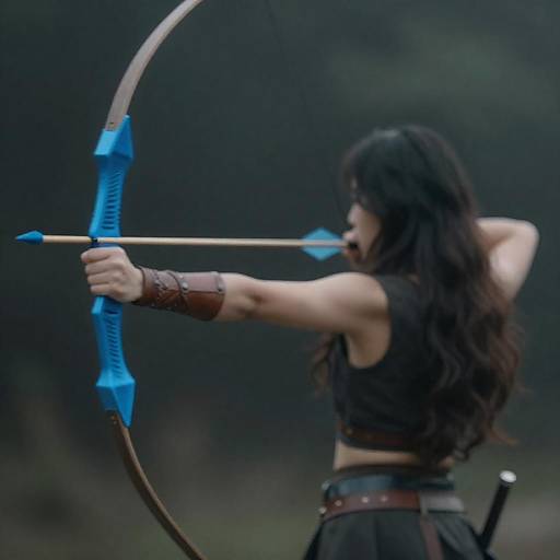 Mystical Archer in a Dreamy Setting