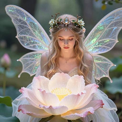 Fairy Queen in Enchanted Garden