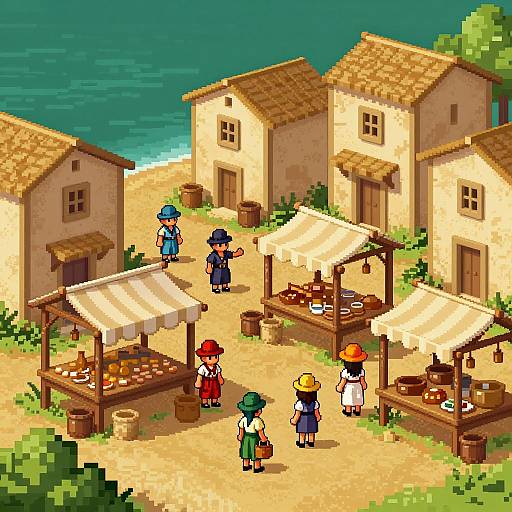 Charming Ruins of a Seaside Market