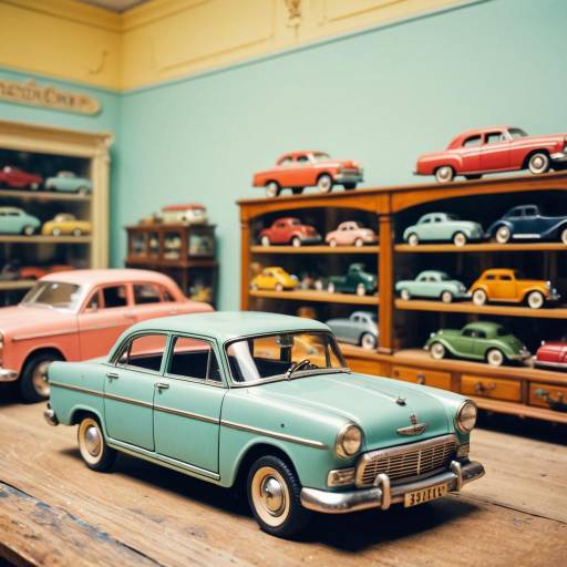 Vintage Toy Cars Display