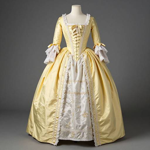Yellow 18th Century Ball Gown