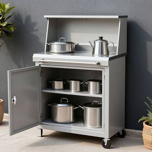 Outdoor Grilling Supplies Cabinet