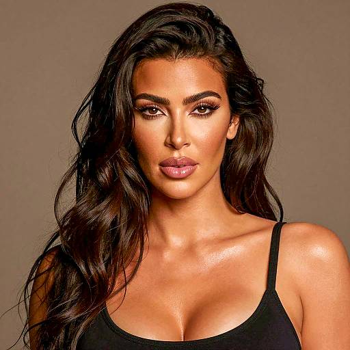 Stylish Portrait of Kim Kardashian