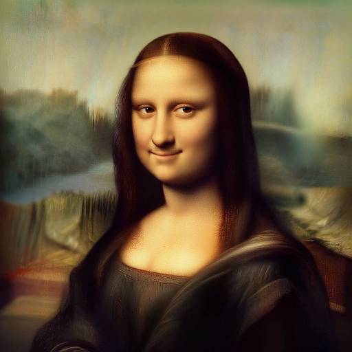 Digital artwork blending Leonardo da Vinci's 